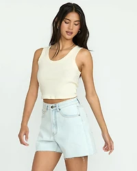Riley Cut-Off Denim Shorts