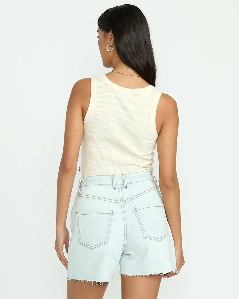 Riley Cut-Off Denim Shorts