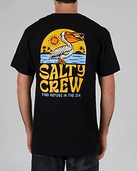 Seaside Black S/S Standard Tee