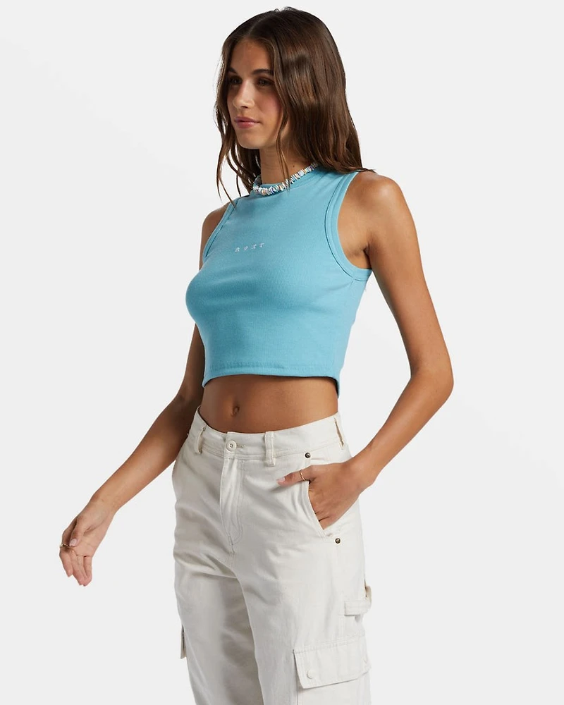 Roxify Fitted Rib Tank Top