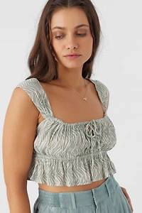 Gabbie Zebra Texture Top
