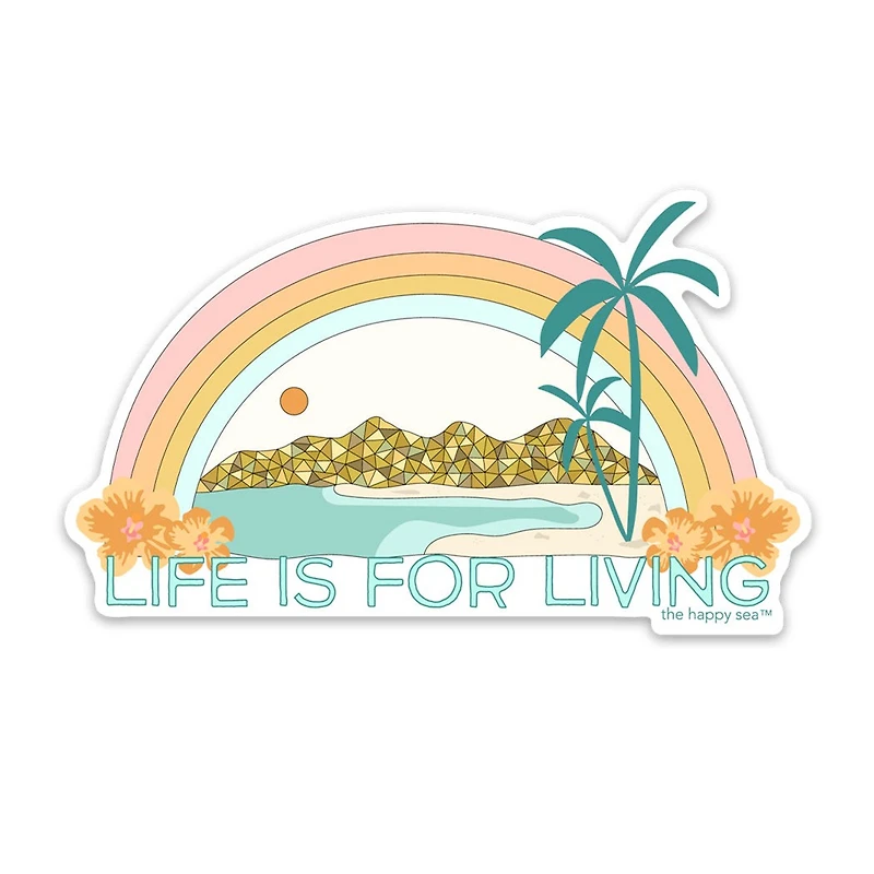 4" Life Is For Living Vinyl