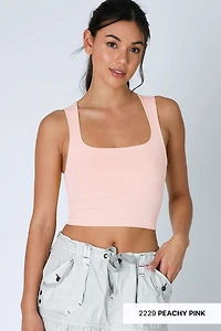 Clean Line Square Neck Top