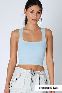Clean Line Square Neck Top