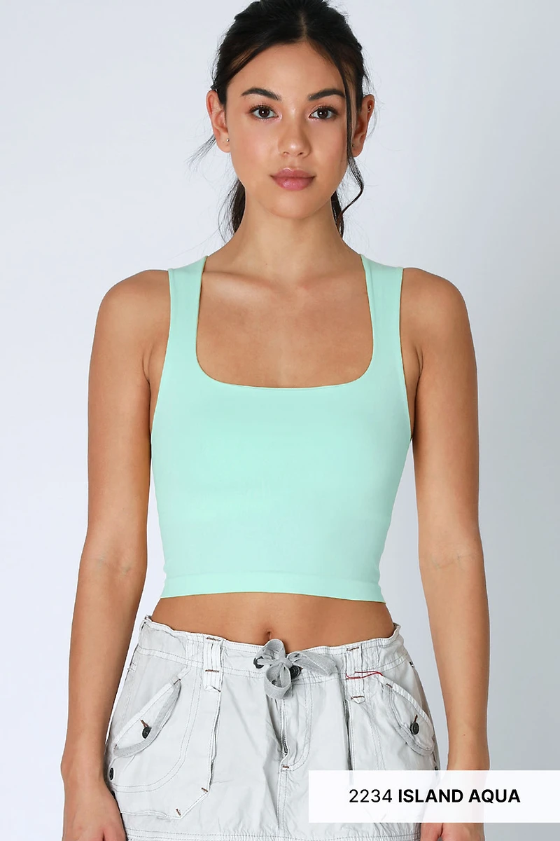 Clean Line Square Neck Top