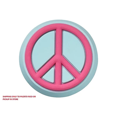 Pink And Blue Peace Jibbitz