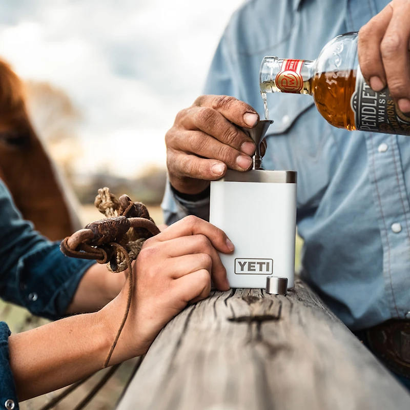 Flask 7oz.- Navy