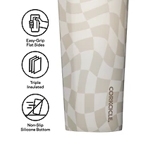 Tumbler 16oz - Wavy Check
