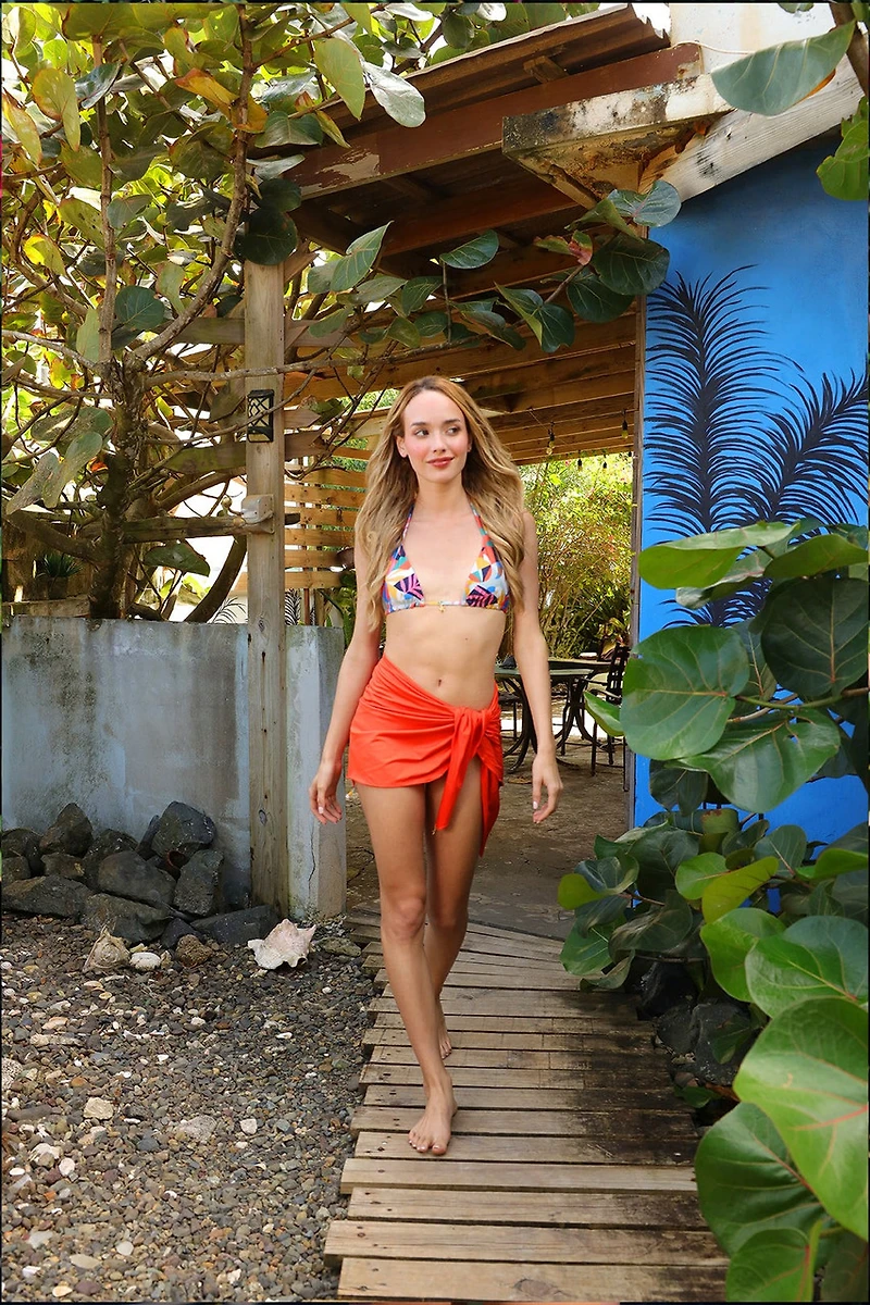 Twin Tie Triangle Bikini Top