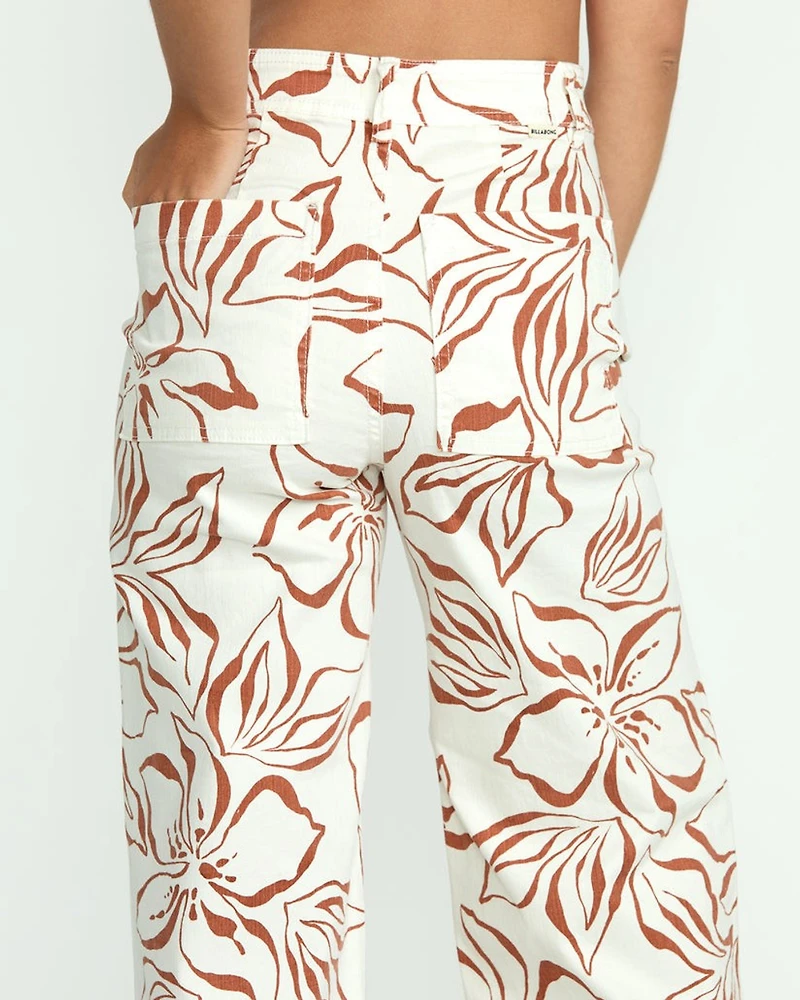 Free Fall Printed Twill Pants