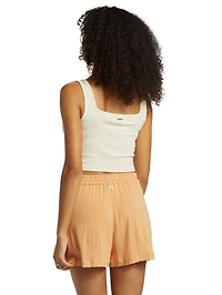 Sunset Elastic Waist Shorts