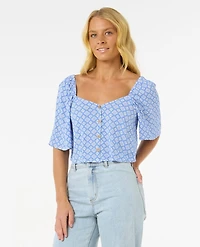 San Carlos Button Through Top