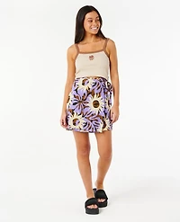 Sun Drenched Mini Wrap Skirt