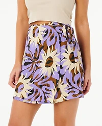 Sun Drenched Mini Wrap Skirt