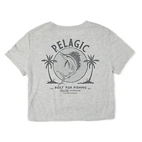 Ws Twin Palms Cropped Tee