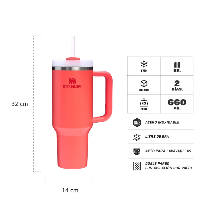 Quencher H2.0 40oz- HCoral