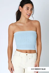 Floral Lace Tube Top