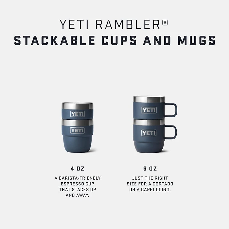Rambler 6oz Stack Mugs- ChBlsm