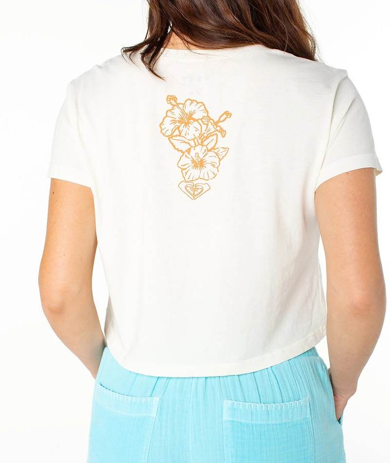 Beach Collage Cropped Boxy Tee