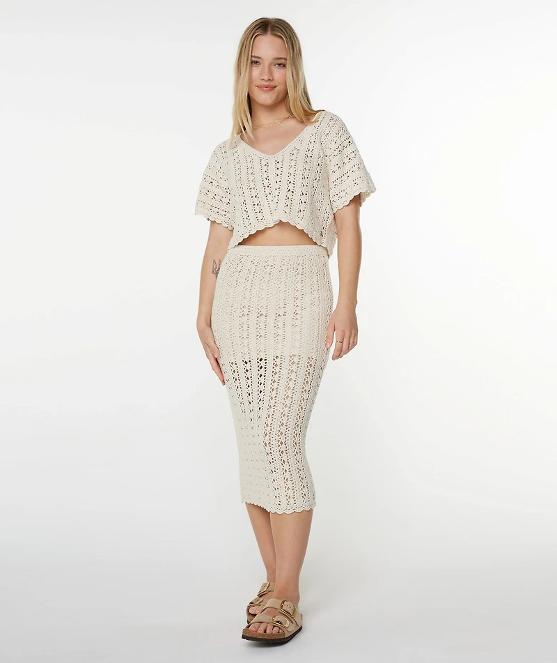 Sea Swirl Crochet Tee