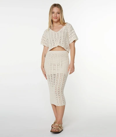 Sea Swirl Crochet Tee