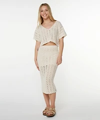 Sea Swirl Crochet Skirt