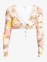 Playa Paradise L/S Crop Top