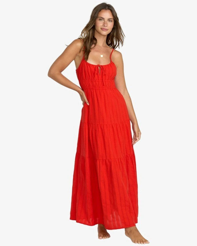 Red Aloha Maxi Dress