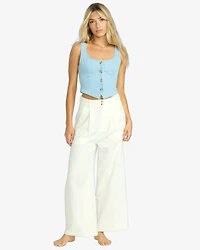 Sunwashed Denim Vest Top