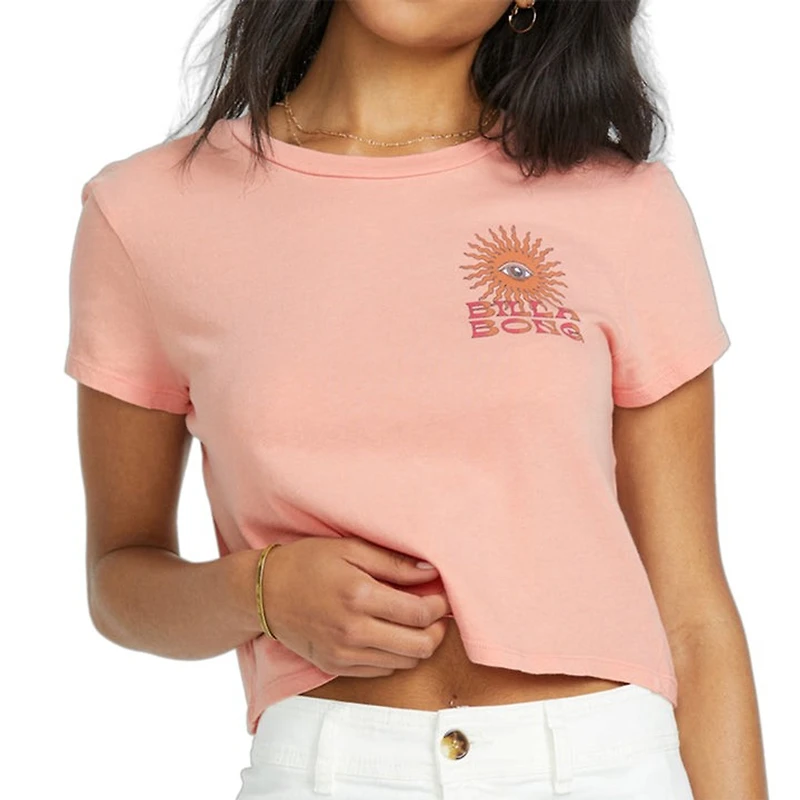 Wave Trip Crop T-Shirt
