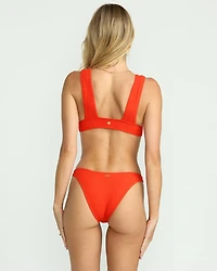 Red Aloha Hike Bikini Bottom