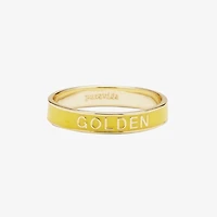 Golden Enamel Ring