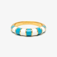 Striped Enamel Ring