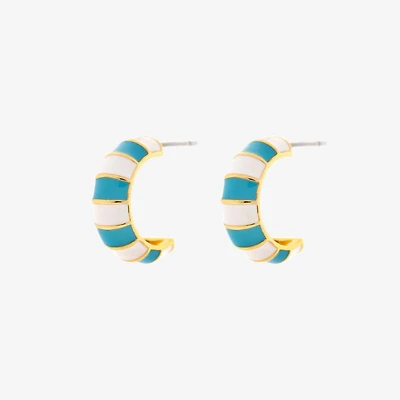 Striped Enamel Earring