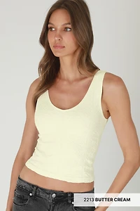 Reversible Lace Textured Top