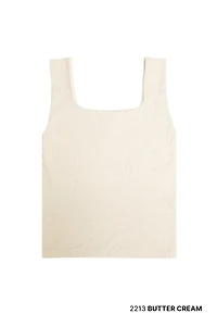 Lurex Square Neck Top