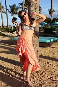 Shimmer Ruffled Sarong