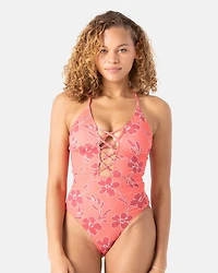 Garden Twirl Plunge  One Piece