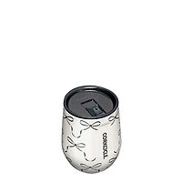 Stemless 12oz.- Black Bows