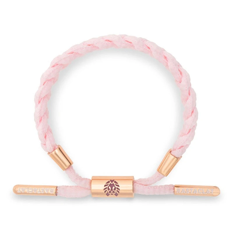 I Love U Pink Braided Bracelet
