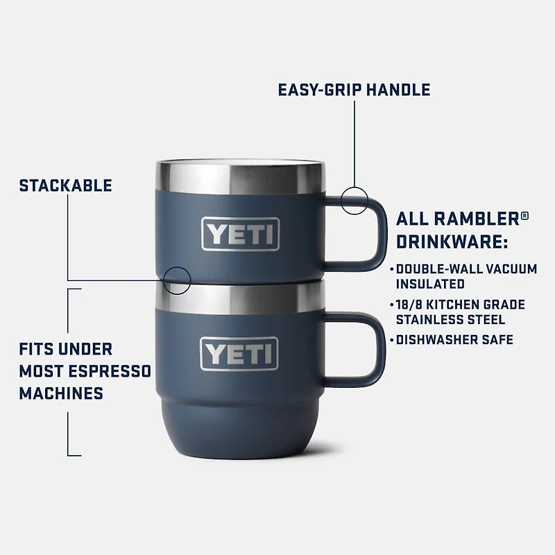 Stackable Mugs 6oz- Ridgel