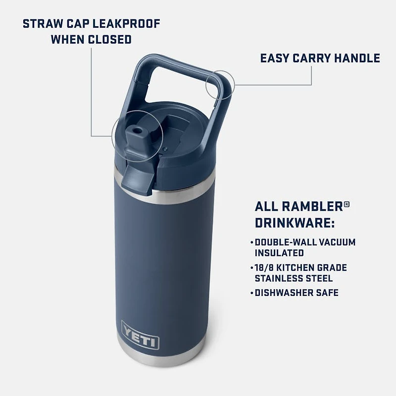 Rambler 18oz Straw Bottle- Rid