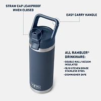 Rambler 18oz Straw Bottle- Rid