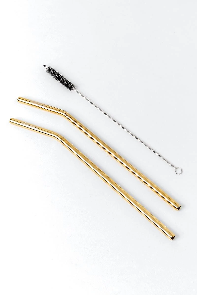 Tumbler Straw 2-Pack Gold