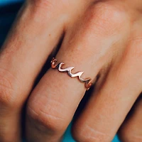 Wave Band Ring