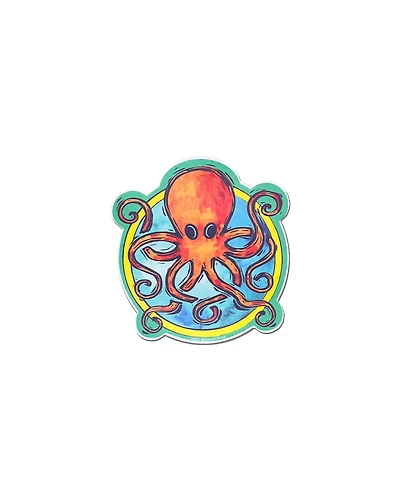 Painted Octopus Sticker