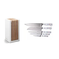 Wusthof Classic White Designer Block 6Pc Santoku (1090270501)