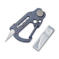 CIVIVI Polymorph Blue Titanium Carabiner Keychain Multi-Tool (C20045-3)