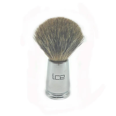 Ice Shave Brush Badger Mixed Chrome (409020)