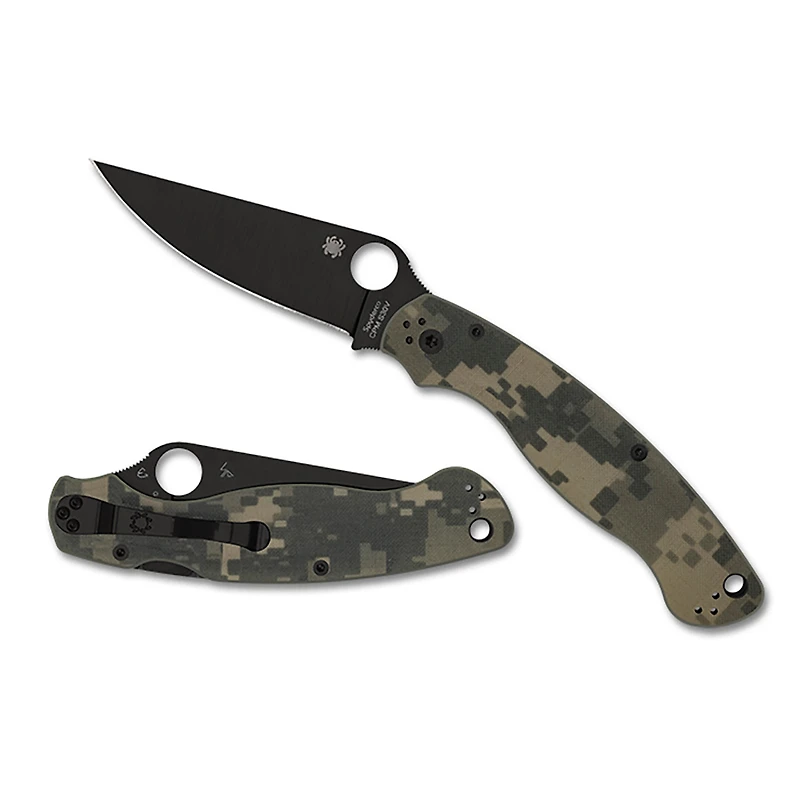 Spyderco Military 2 Camo G10 Black (C36GPCMOBK2)